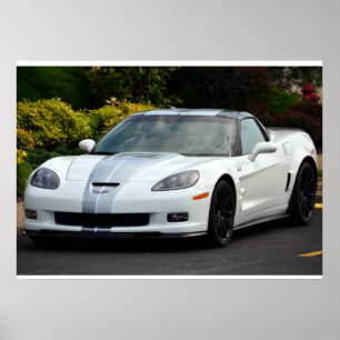 Affiche Corvette ZR1 C6 2013 60e anniversaire