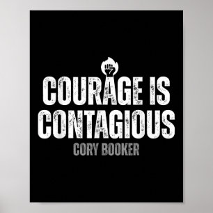 Affiche Cory Booker Courage Est Contagieux Cory Filibooker