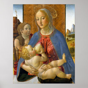Affiche Cosimo Rosselli Madonna et l'enfant