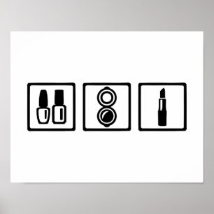 Affiche Cosmétique maquillage vernis à ongles
