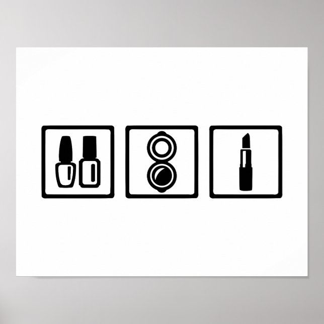 Affiche Cosmétique maquillage vernis à ongles (Devant)