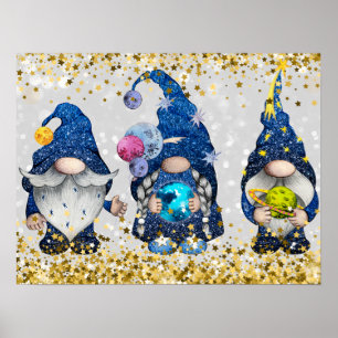 Affiche Cosmic Astronomy Gnomes