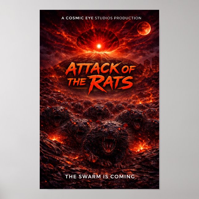 Affiche Cosmic Eye™ — The Swarm Is Coming  (Devant)