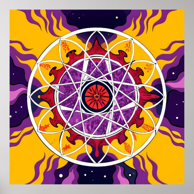 Affiche Cosmic Mandala (Devant)