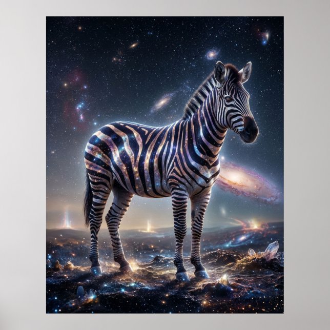 Affiche Cosmic Zebra Starlight Plains (Devant)