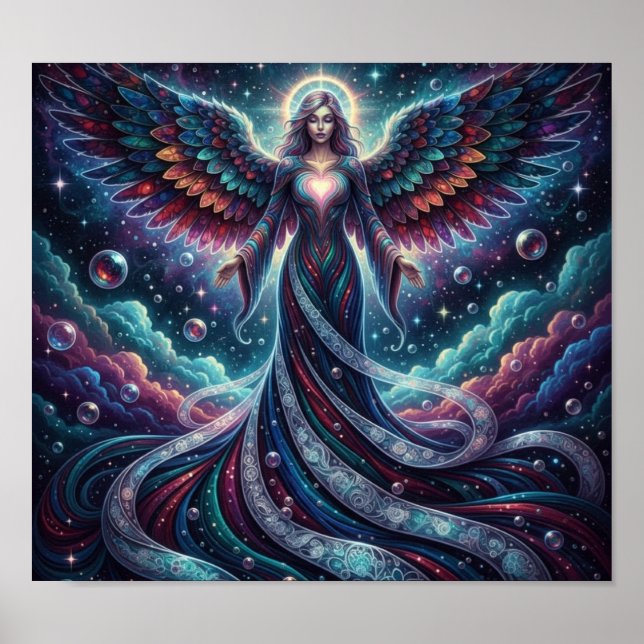 Affiche CosmicBubblesAngel (Devant)