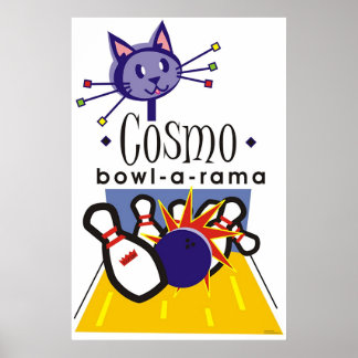 Affiche Cosmo bowl-a-rama