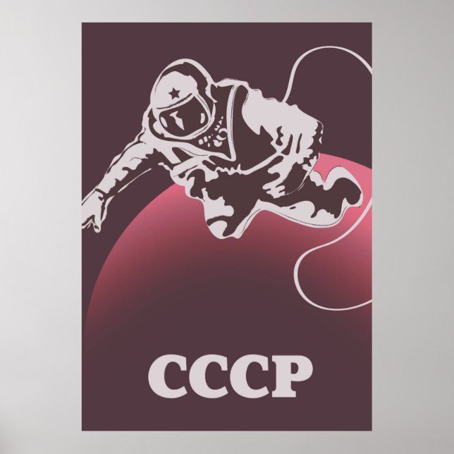 Affiche Cosmonaute de l'URSS (Devant)
