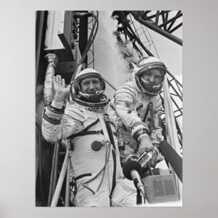 Affiche Cosmonautes pour le projet d'essai Apollo-Soyouz
