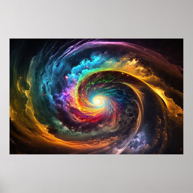 Affiche Cosmos arc-en-ciel (Devant)