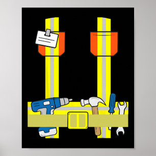 Affiche Cosplay Cool du chantier Cosplay Costume d'Hallowe