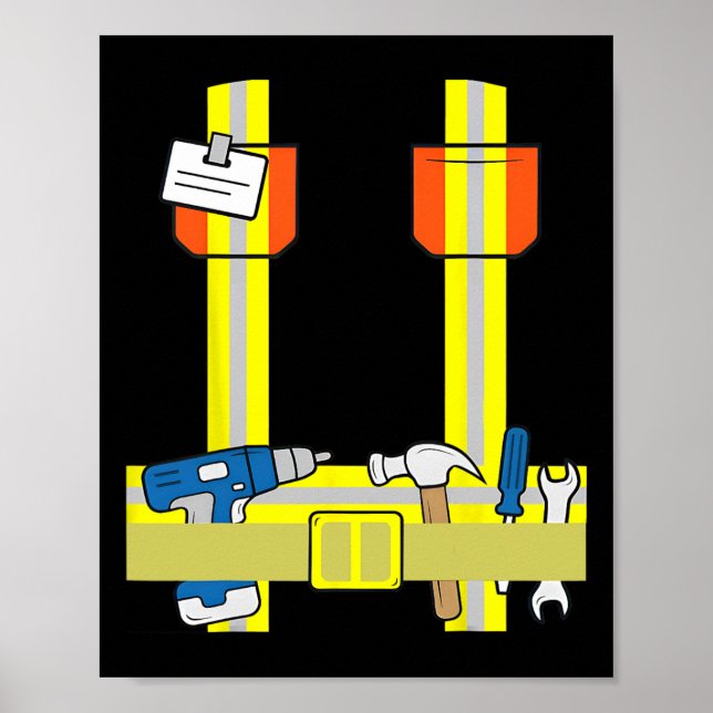 Affiche Cosplay Cool du chantier Cosplay Costume d'Hallowe (Devant)