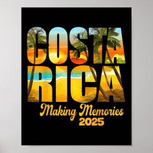 Affiche Costa Rica 2025 Faire des souvenirs de jumelage de