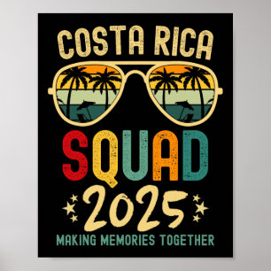 Affiche Costa Rica Escadron de vacances 2025 Voyage en fam