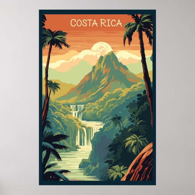 Affiche Costa Rica, Voyage (Devant)