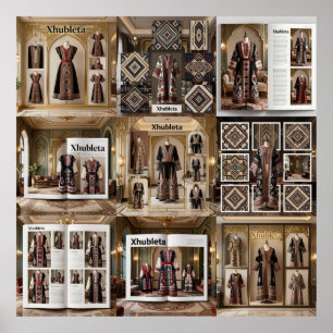 Affiche Costume albanais protégé par l'UNESCO