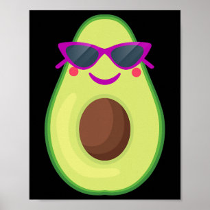 Affiche Costume Avocado Drôle Halloween pour les femmes Gu