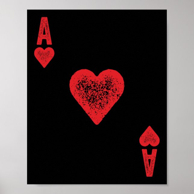 Affiche Costume Carte Ace Of Hearts (Devant)