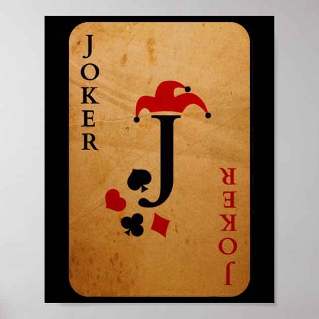 Affiche Costume Carte Joker Halloween Deck De Cartes (Devant)