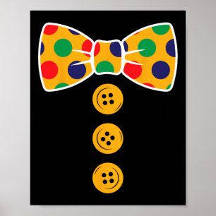 Affiche Costume Clown Halloween Funny Cirque Clown Don The