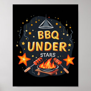 Affiche Costume Cool Bbq Sous Les Étoiles Pour Garçons Et