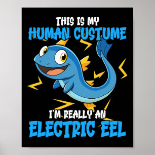 Affiche Costume d'anguille électrique drôle Amoureux des a