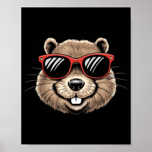 Affiche Costume d'animal de marmotte Sungles Le Jour de la