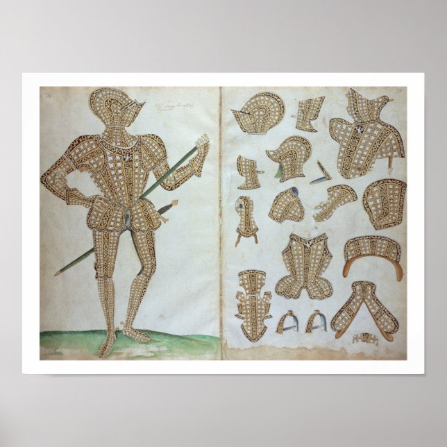 Affiche Costume d'Armor pour Sir Henry Lee, de 'An Elizabe (Devant)