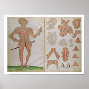 Affiche Costume d'armure pour le comte de Cumberland