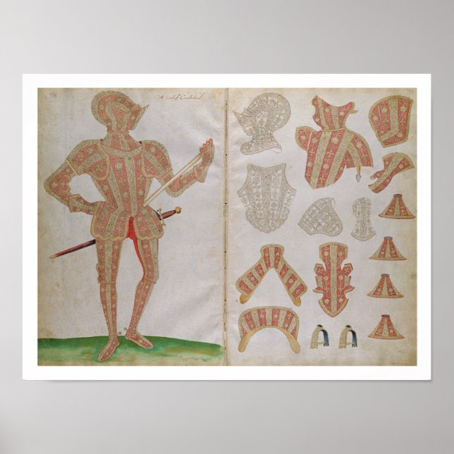 Affiche Costume d'armure pour le comte de Cumberland (Devant)