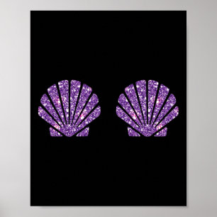 Affiche Costume de bar en coquille de mer de sirène Hallow
