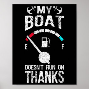 Affiche Costume de capitaine de bateau Mon bateau ne fonct