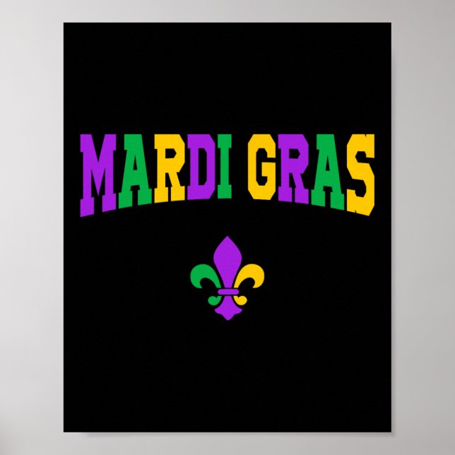 Affiche Costume De Carnaval Drôle Mardi Gras Pour Hommes E (Devant)