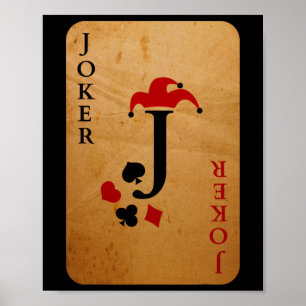 Affiche Costume de carte Joker Halloween Deck de cartes