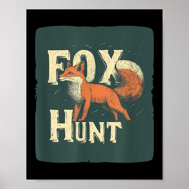 Affiche Costume De Chasse cool Fox Pour Adultes Et Enfants (Devant)