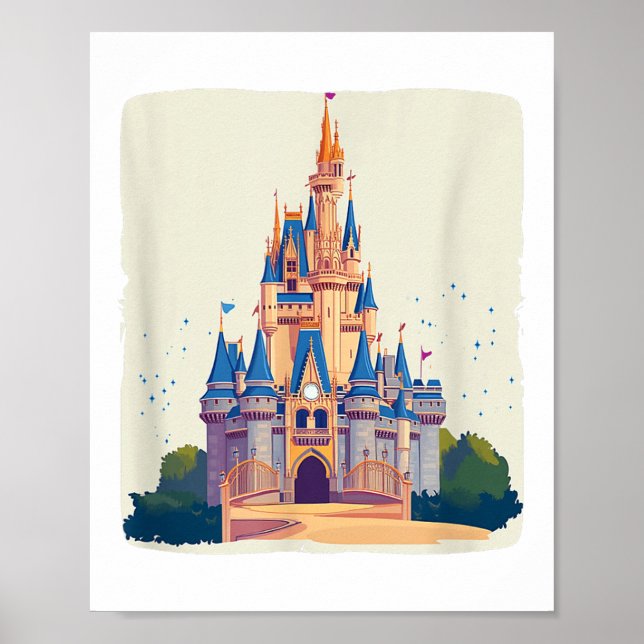 Affiche Costume de château de royaume magique cool pour ga (Devant)
