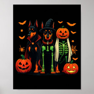 Affiche Costume de chien drôle de sorcière fantôme momie D