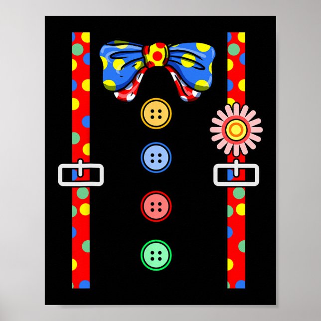 Affiche Costume de clown Halloween (Devant)