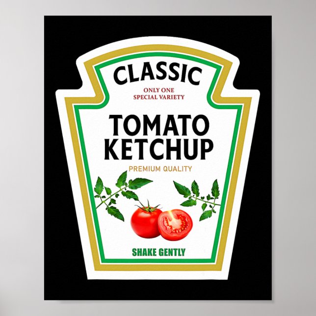 Affiche Costume de condiment Ketchup Tomate Halloween Part (Devant)