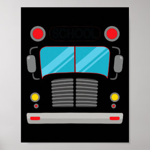 Affiche Costume De Conducteur De Bus Scolaire Halloween Ad