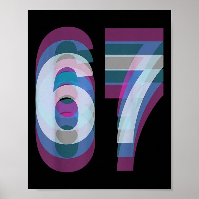Affiche Costume de couple 67 Six Seven Mème Drôle  (Devant)