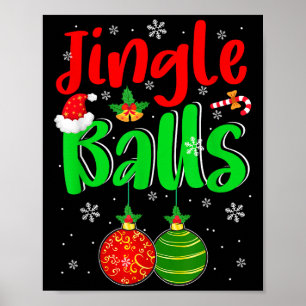 Affiche Costume de couple adulte drôle de Noël Jingle Homm