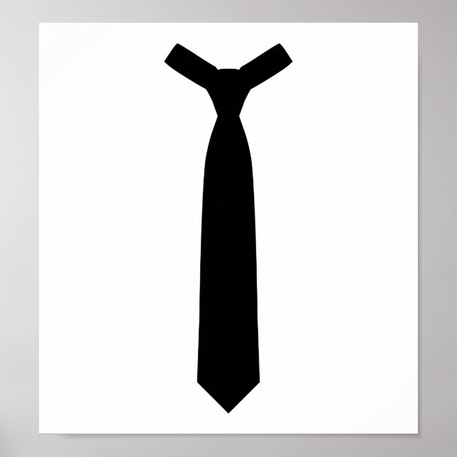 Affiche Costume de cravate noire (Devant)