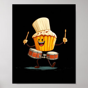 Affiche Costume de Cupcake pour Batteur pour Pâtisseries e