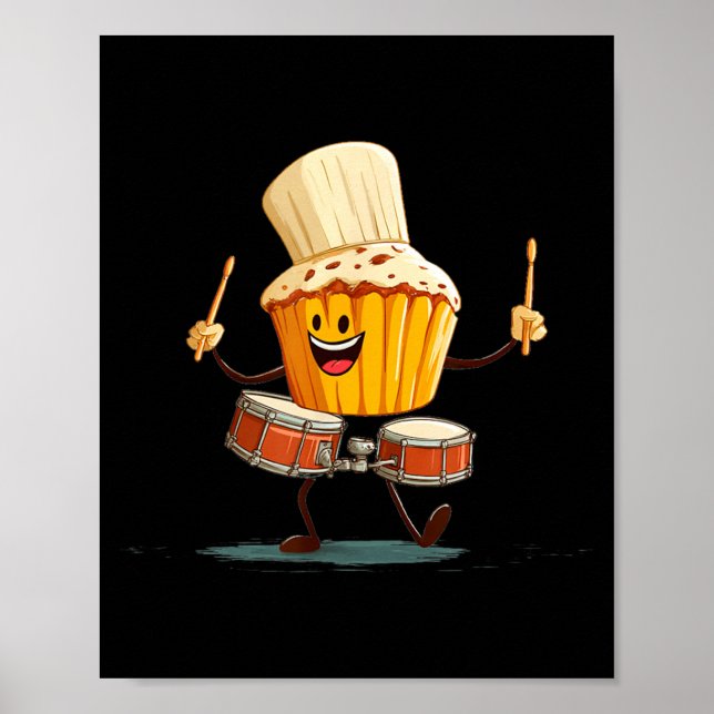 Affiche Costume de Cupcake pour Batteur pour Pâtisseries e (Devant)