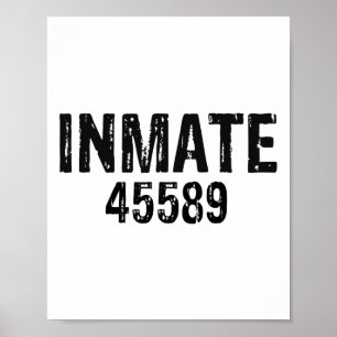 Affiche Costume de détenu de la prison d'Halloween