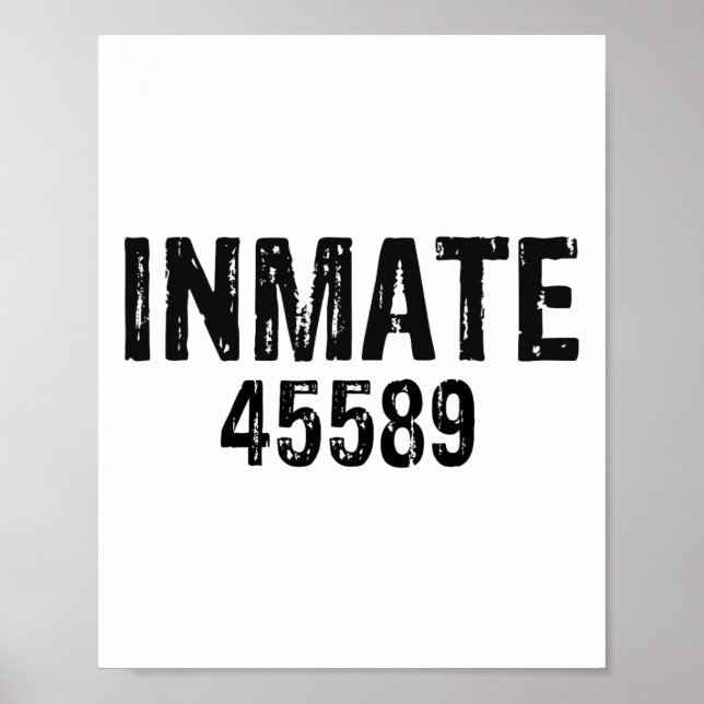 Affiche Costume de détenu de la prison d'Halloween (Devant)