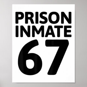 Affiche Costume de détenu de prison 67 Halloween Meme Pris