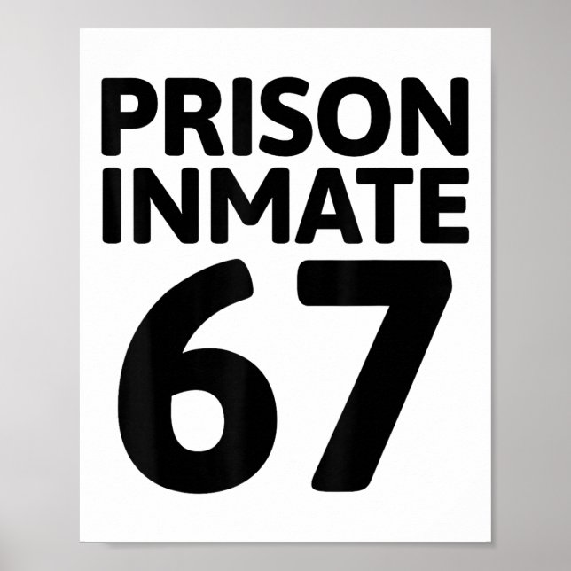 Affiche Costume de détenu de prison 67 Halloween Meme Pris (Devant)