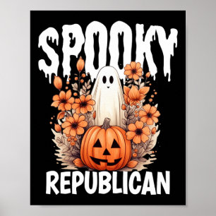 Affiche Costume de famille de Halloween républicain assort